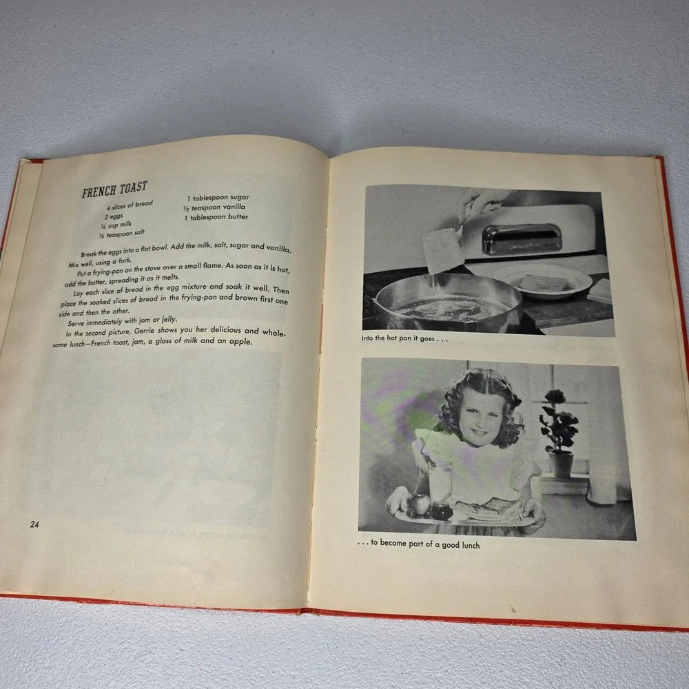 Vintage 1947 Random House Fun With Cooking Childrens OS Red Beginner Cookbook
